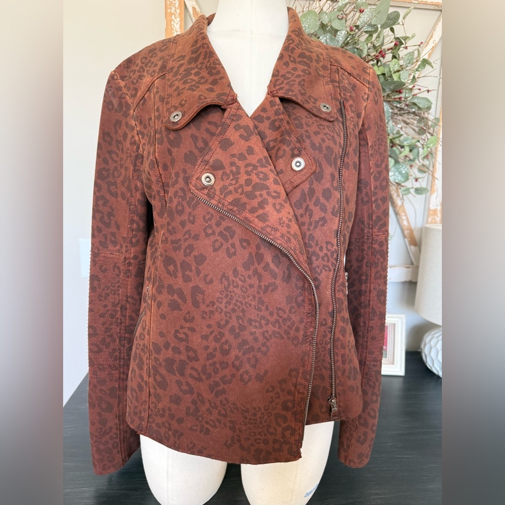Leopard Print Brown Jacket